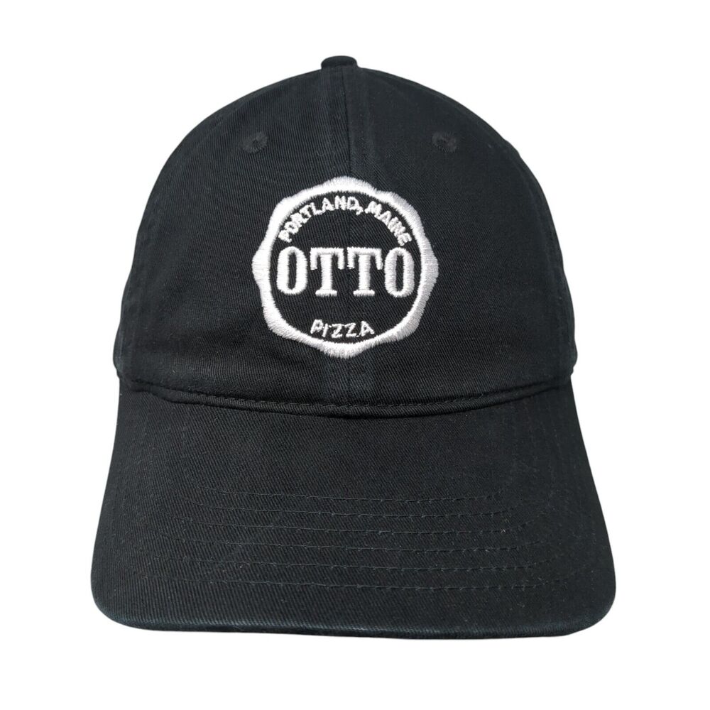 Portland Maine Otto Pizza Slideback Baseball Cap Black OS Adjustable Econscious